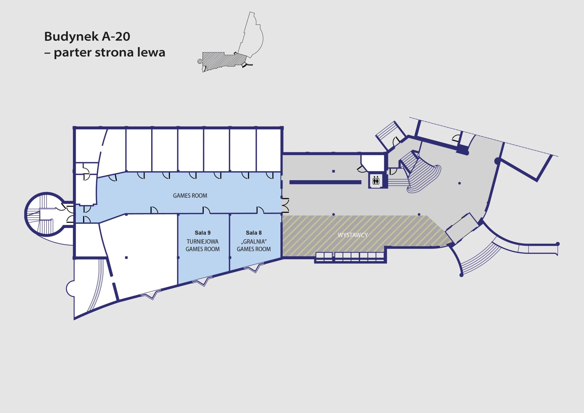 Budynek A-20 – parter, strona lewa