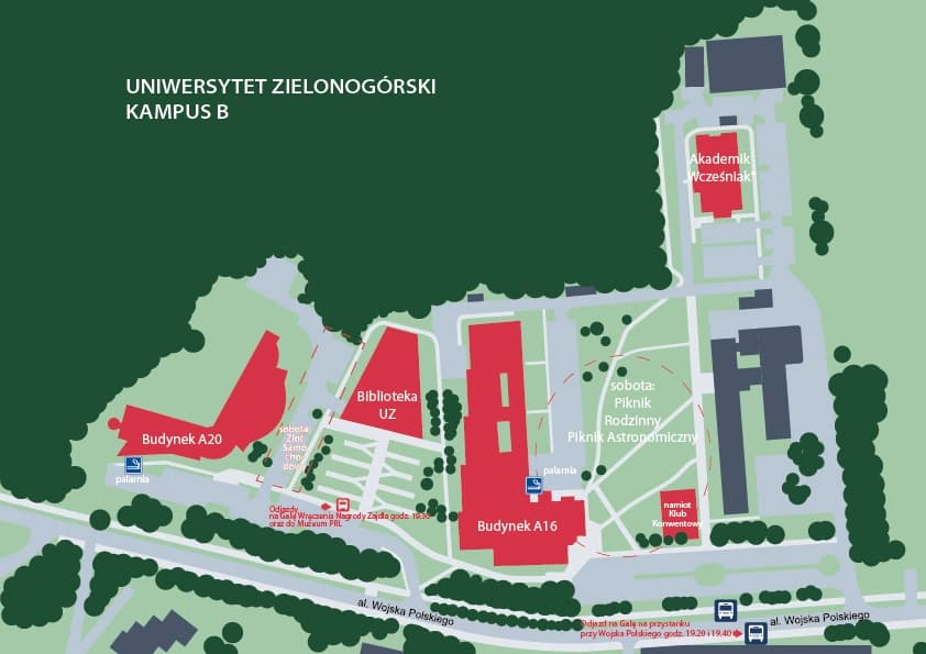 Kampus B – plan terenu